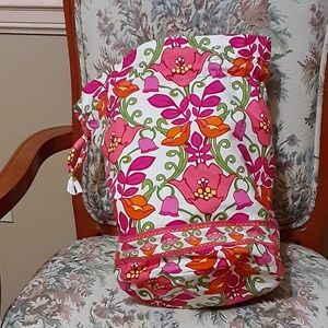 Vera Bradley Cinch Drawstring Bucket Bag